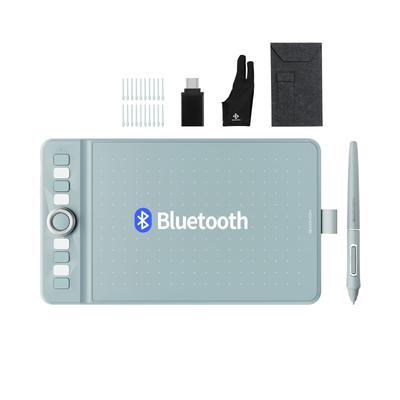 GAOMON WH851 8x5 дюймов графический планшет с уровнями нажатия, проводное и беспроводное подключение Bluetooth, совместимость с Chrome и Android, зеленый, 16 384