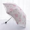 Fully Automatic Lace-Edged Sun Protection Umbrella for Women, Anti-Uv Double-Layer Umbrella, Rain or Shine Dual-Use, Automatic Retractable Sun
