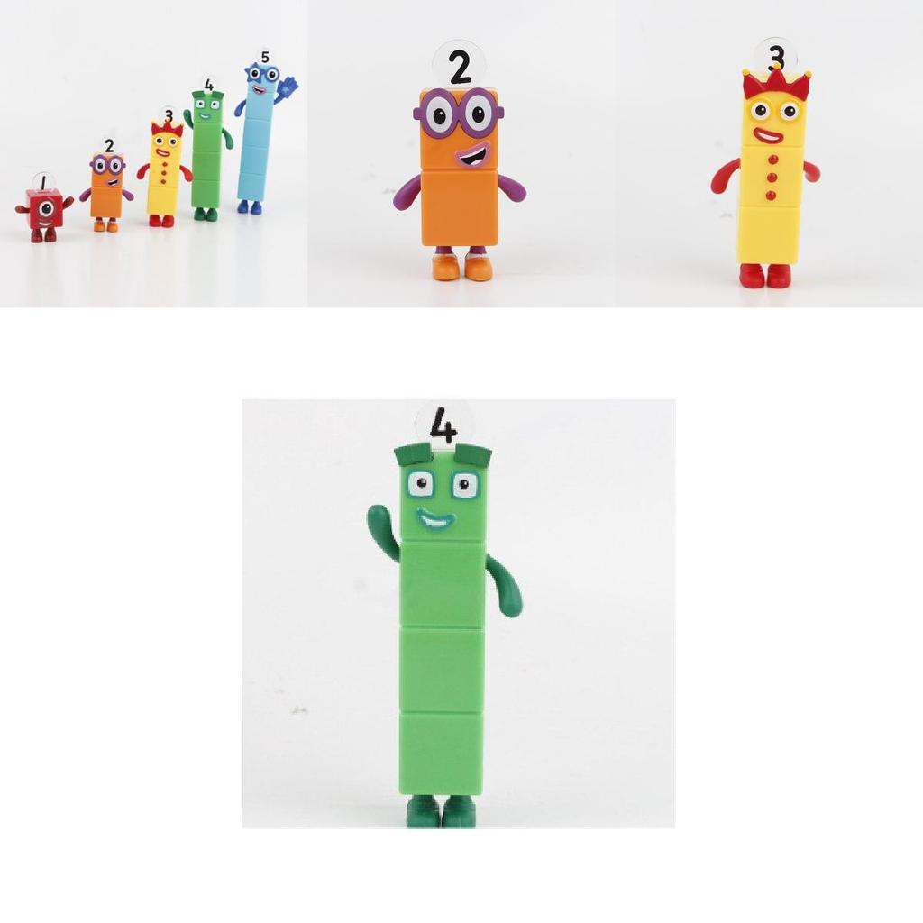 Numberblocks Красочные Строительные Блоки Милые Трансформируемые Фигурки Для Детских Игр