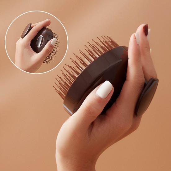 Массажер для кожи головы, щетка для шампуня с эргономичной ручкой для мужчин и женщин, портативный дорожный очиститель для роста волос, скруббер, щетка для очистки