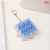 Unzip Button Four-Key Mechanical Shaft Key With Light Portable Luminous Pendant Decompression Toy Anxiety Relieving Artifact