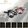 Big Fantasy Harness Triple Dildos Pegging Kit Red Black Strapon Strap Ons