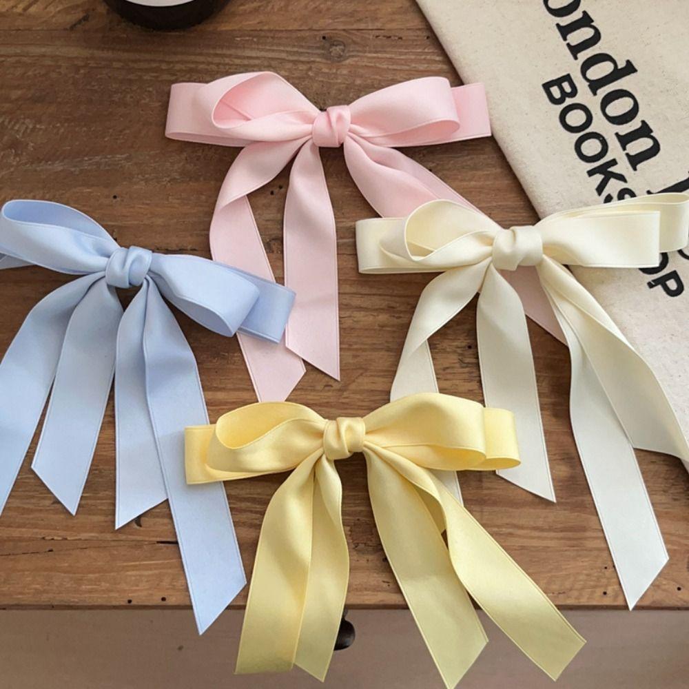 Ballet Ribbon Bobby Pin Solid Braiding Hair Tool Elegant Bowknot Hair Clip Women Girls