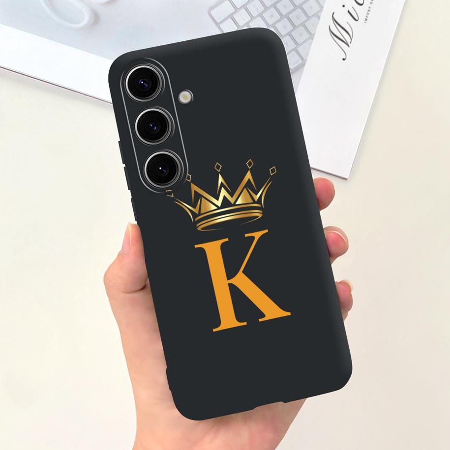 For Samsung Galaxy S24 5G Case SM-S921B Capa Fashion A Z Letters Soft Silicone Back Cover For Samsung S24 Ultra S24+ S 24 Bumper