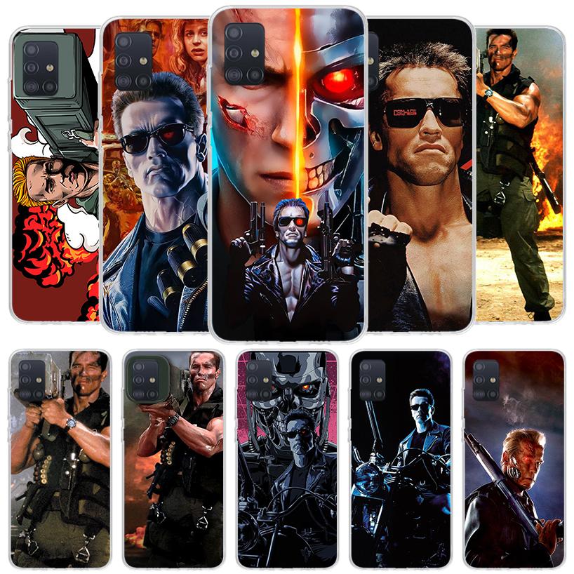 Arnold Schwarzenegger Terminator Cover Phone Case For Samsung Galaxy A12 A22 A32 A52 A72 A02S Phone Case Note 20 Ultra 10 S10 Pl