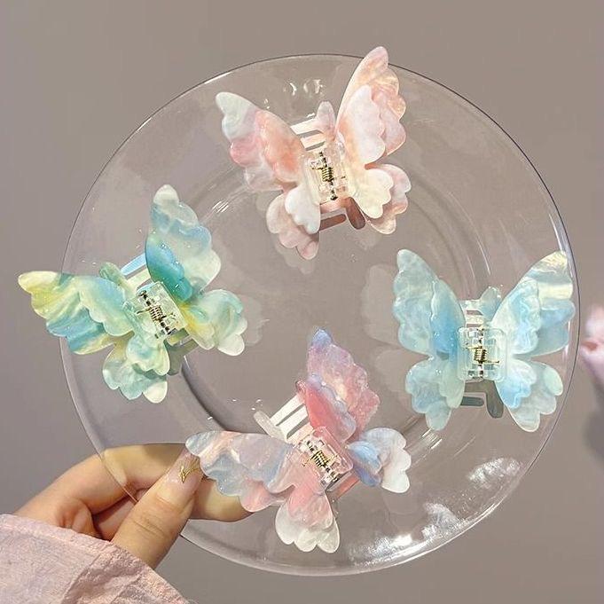 Милые принцессы ацетат двухслойные заколки-бабочки для волос милые заколки для девочек головные уборы заколки для волос аксессуары для волос