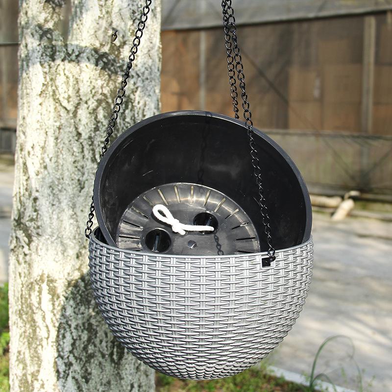 Подвесные горшки для растений из смолы, корзина для растений, вешалка для цветочных горшков, уличный подвесной держатель для горшков, корзина для украшения стен в саду