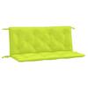VidaXL Lot de 2 Coussins de Banc de Jardin, Revêtement de Banc avec Jeux de Cordes, Coussin d'Extérieur Imperméable, Vert 361689