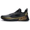 Li Ning Амортизирующие Нескользящие Износостойкие Низкие Тренировочные Кроссовки Черно-Золотые AFVR003-1