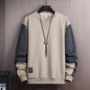 Men's Loose Long Sleeve Crew Neck Sweatshirt - 2025 Spring Korean Style