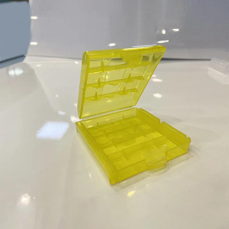 5 шт. Прозрачный пластиковый бокс для хранения батареек, подходит для батареек AA/AAA, энергосберегающий контейнер для батареек, держатель