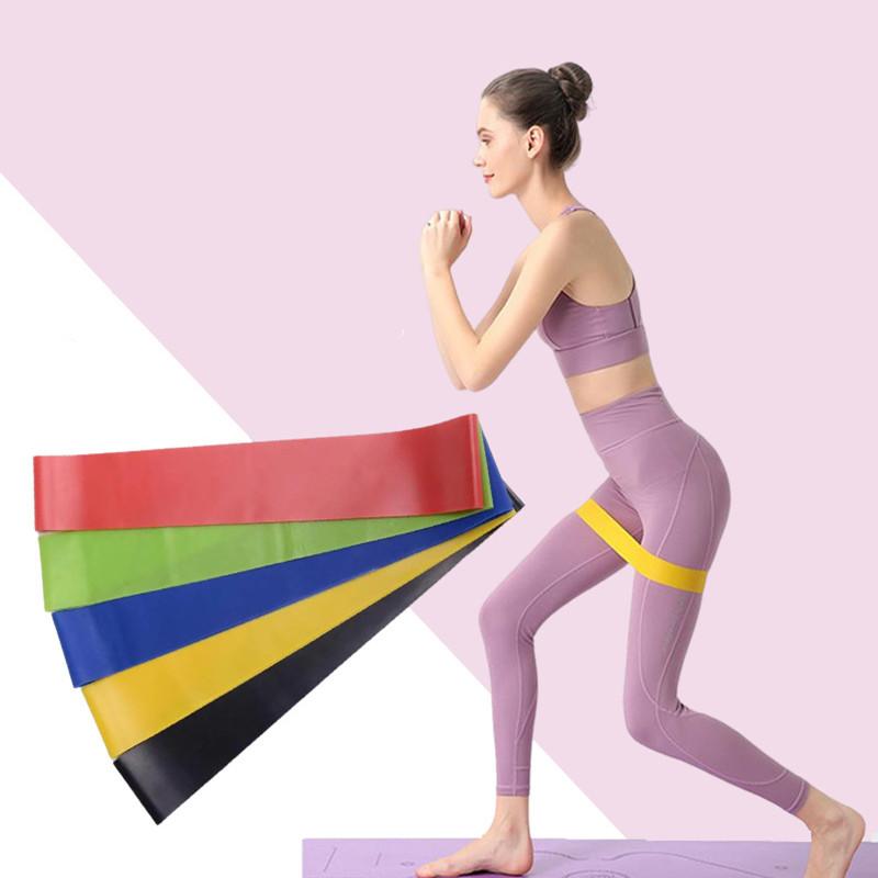 New Portable Fitness Workout Equipment Rubber Resistance Bands Yoga Gym Elastic Gum Strength Pilates Women Weight Sports