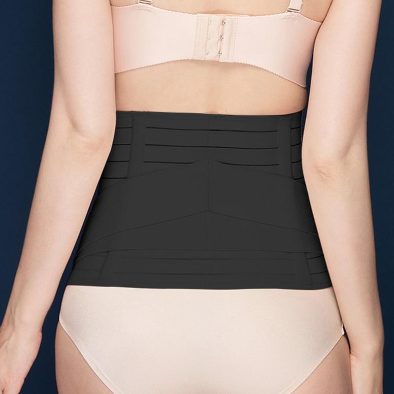 Women'S Postpartum Belly Slimming Belt With Elastic Waist Trainer Body Shaper Abdominale Sport Lumbar Joint Protector Sweat Belt
