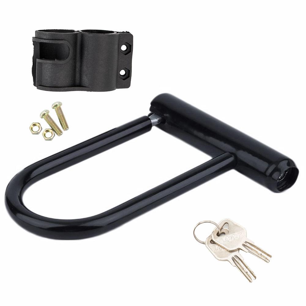 Bicycle U Lock Durable Metal MTB Road Bike Padlock Anti-theft Safety Lock Mounting Bracket Motorcycle E-Bike Cycling Accessories