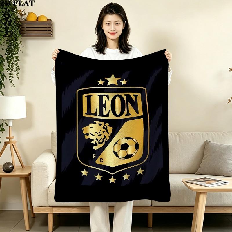 1PC Club Len Football Club Patterned Flannel Blanket Suitable For All Seasons For Home Decor Warmth And Comfort Gifts Holiday Present