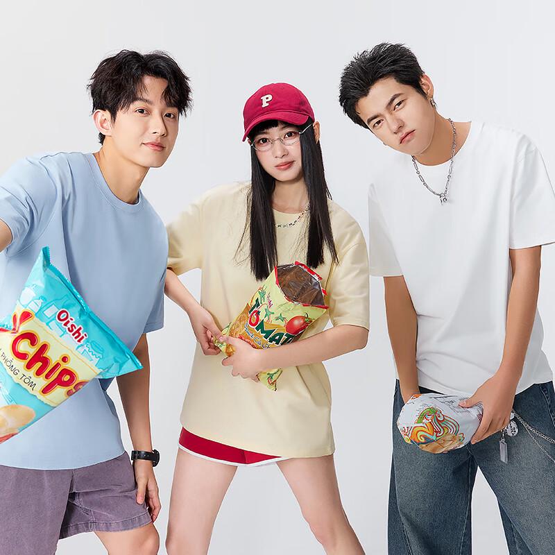 MINISO Мужская хлопковая футболка с коротким рукавом в американском стиле