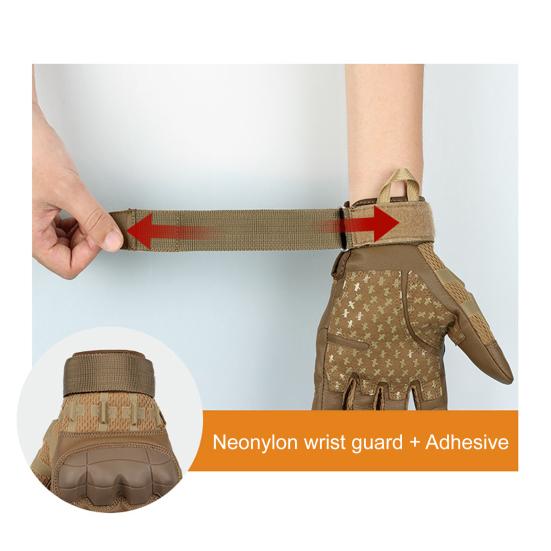 1 пара тактических перчаток с полными пальцами, дышащие, противоскользящие, с сенсорным экраном, для активного отдыха, кемпинга, страйкбола, мотоцикла, альпинизма, велоспорта, охоты, мужские перчатки.