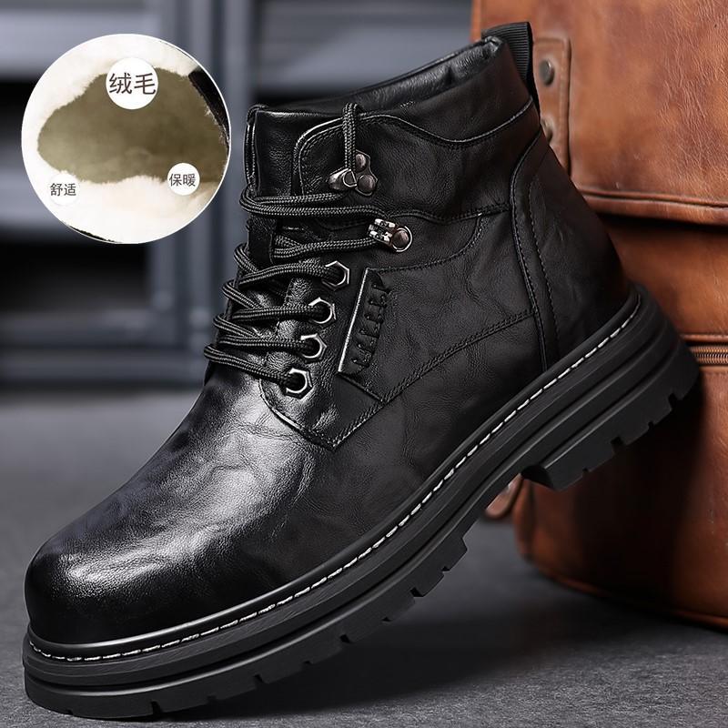 Британская кожаная обувь Кожаные мужские повседневные одинарные туфли Обувь ручной работы Сшитая повседневная кожаная обувь