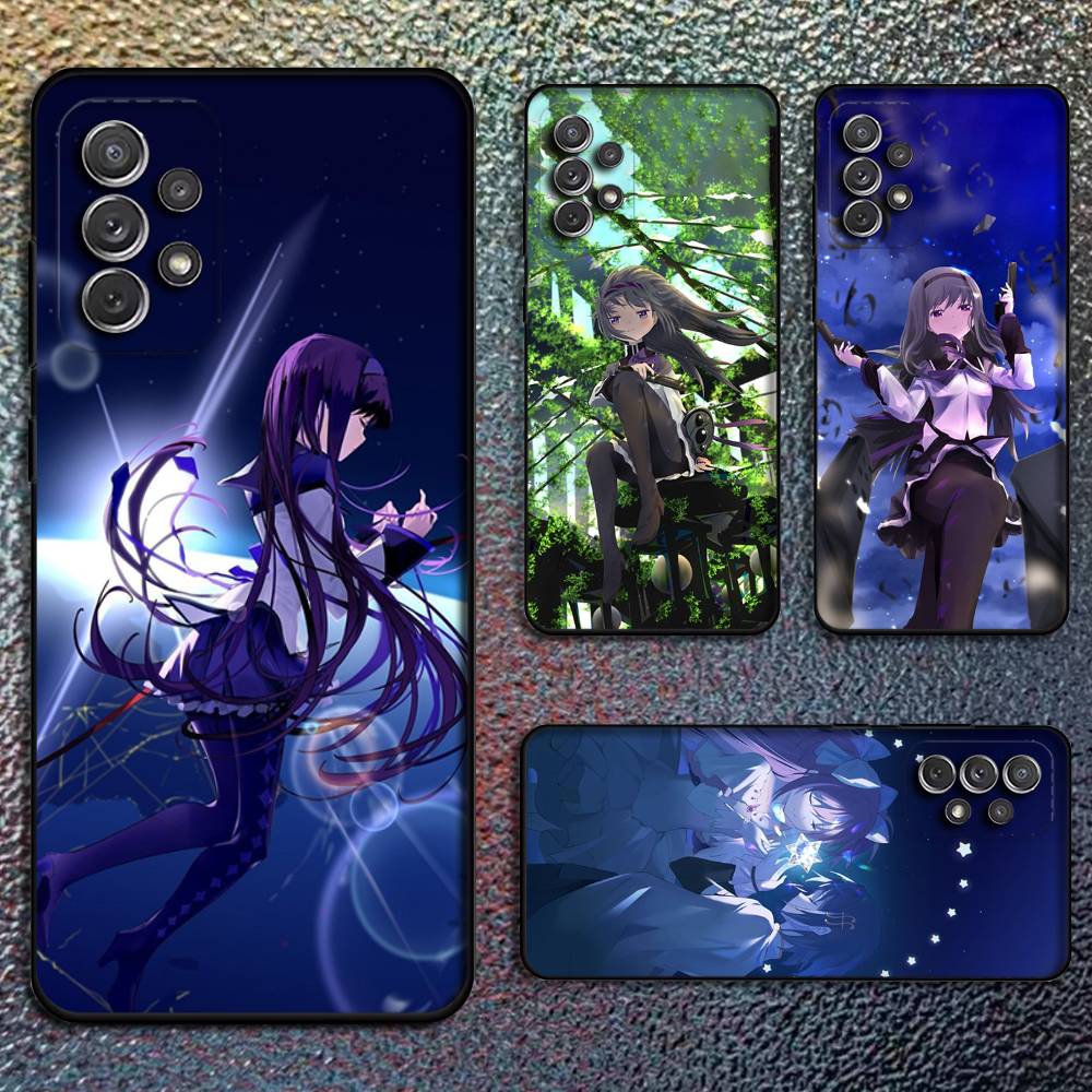 Чехол для телефона Madoka M-Mahou Shoujo для Samsung S25, S24, S21, S22, S23, S30, Ultra, S20, Plus, Fe, Lite, Note, 10, 9, 5G Черный