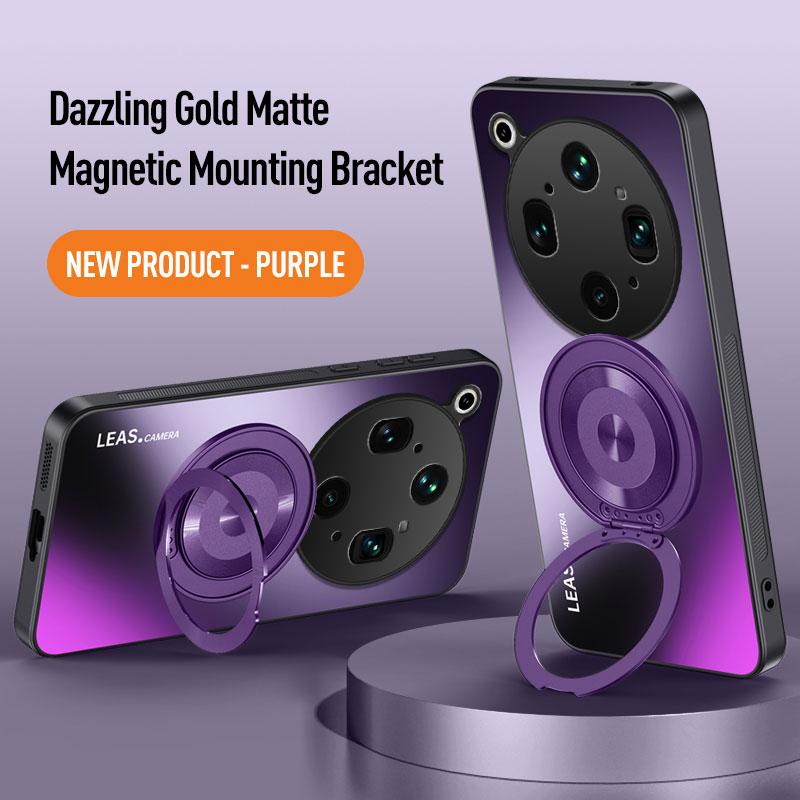 Luxury ShockProof AG Frosted Soft Matte Stand Phone Case for OPPO Find X9 Ultra Magnetic Rotate Ring Holder Protective Cover
