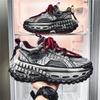 New Exquisite Sneakers Lace Up Color Blocked Breathable Casual Shoes with Increased Height and Thick Bottom Men's Running Shoes