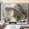 3D стерео современные фотообои рельефные настенные фрески гостиная спальня столовая обои