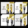 65W 4-в-1 USB-C PD Кабель для быстрой зарядки - Многофункциональный кабель данных для iPhone Samsung Xiaomi - Quick Charge