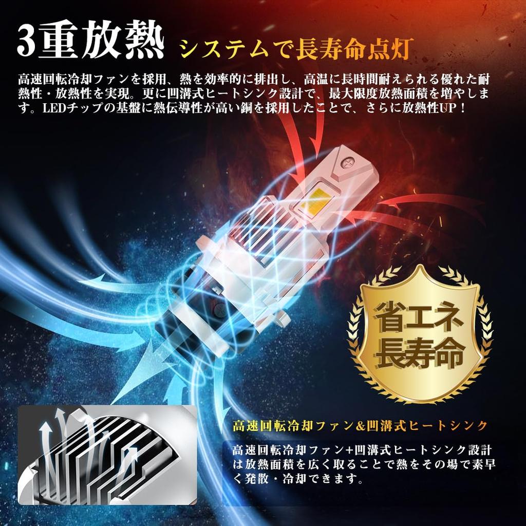 plug and Perrace D4S LED Super Vehicle OEM 12V No Beam Axis Adjustment Required [Just play!] Headlights, Bright, Compact, Wire-Free,