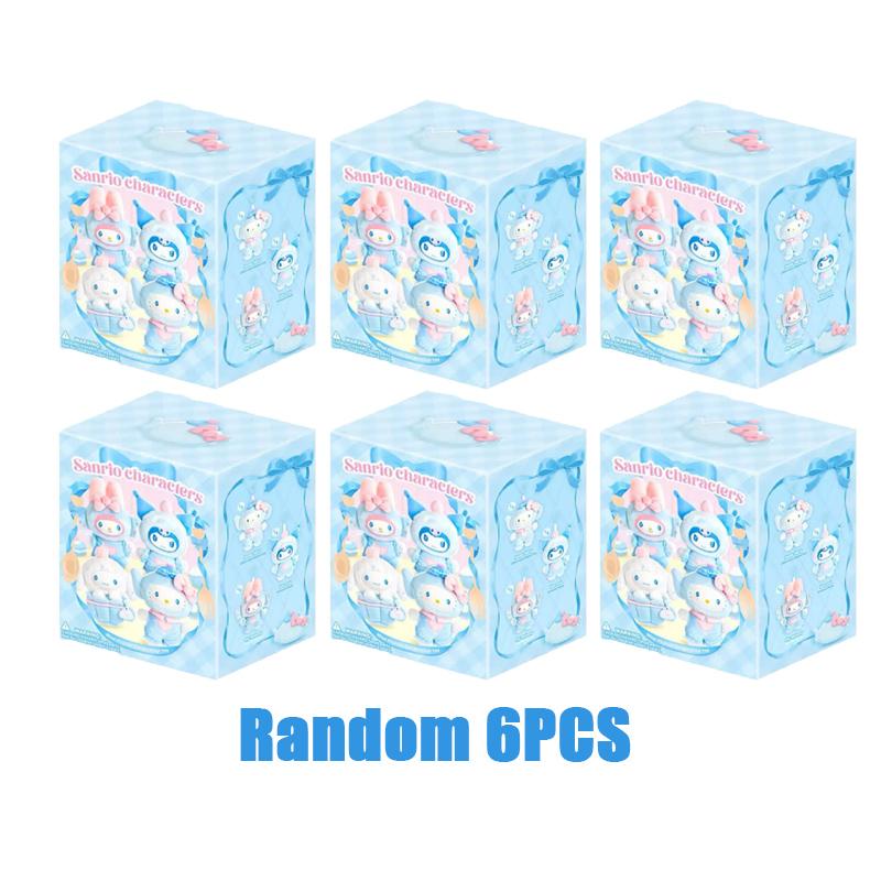 @ Серия «Голубые бабочки» Sanrio, Слепой бокс, Мультяшные персонажи Хелло Китти и Куроми, Виниловая плюшевая игрушка, Подвеска для сумки, Подарок на день рождения