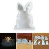 Easter Rabbit Candle Molds Heart Rabbit Silicone Mould Handmade Epoxy Resin Casting Molds DIY Chocolate Decorating Tool