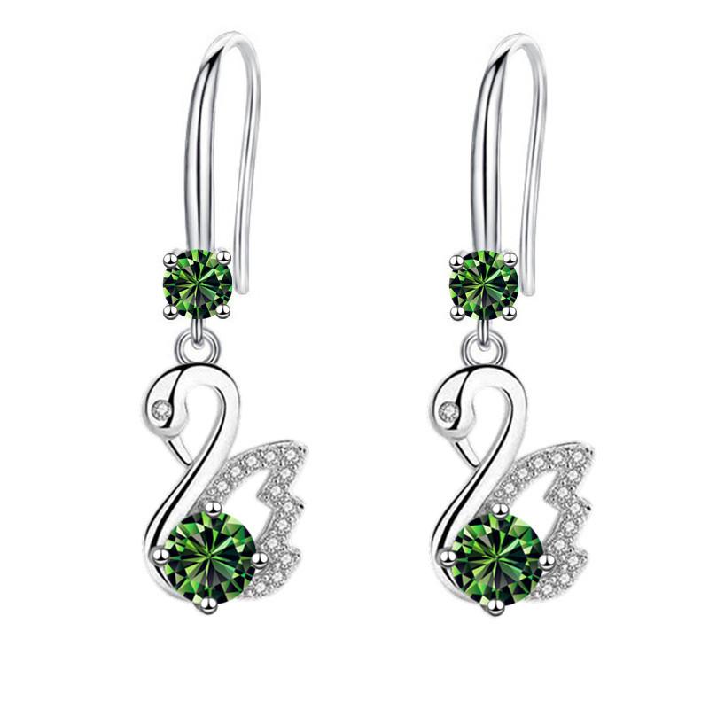Swan Earrings Women's Premium Versatile Earrings Long Premium Temperament Ear Hooks