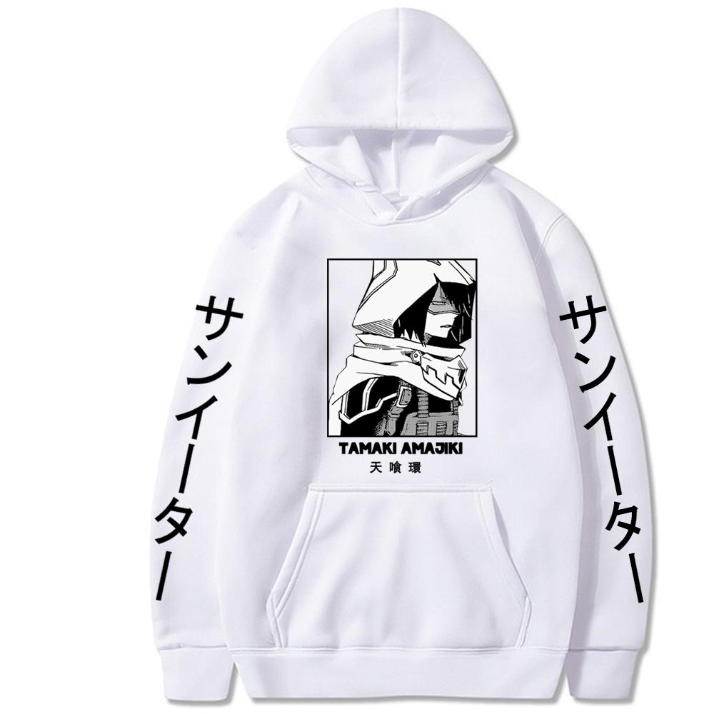 My Hero Academia Anime Pullover TAMAKI AMAJIKI Printed Hooded Men Women Comfortable Hoodies Harajuku Unisex Plus Size Sweatshirt