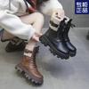 2024 новые популярные женские ботинки теплые короткие ботинки осенние и зимние зимние ботинки флисовые утолщенные ботинки Martin женская обувь