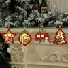 Christmas Decorations Christmas Tree Pendants Wood Colored Luminous Pendants Christmas Tree Ornaments Small Gifts