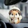 Interior Car Squirrel Decor Acrylic Pendant Christmas Tree Ornament Vehicles