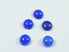 9 карат натуральный голубой лазурит круглый кабошон драгоценный камень россыпью 5 шт. лот 6X6 мм RQ-1860
