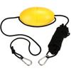 30 Ft. Marine Rope Tow Line, Buoy Ball Float Leash & Stainless Steel Hook For Fishing Drift Anchors System