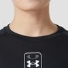 Under Armour Футболка с длинным рукавом и принтом в виде буквы и логотипа для баскетбола, мужская, черная, 1383398-001