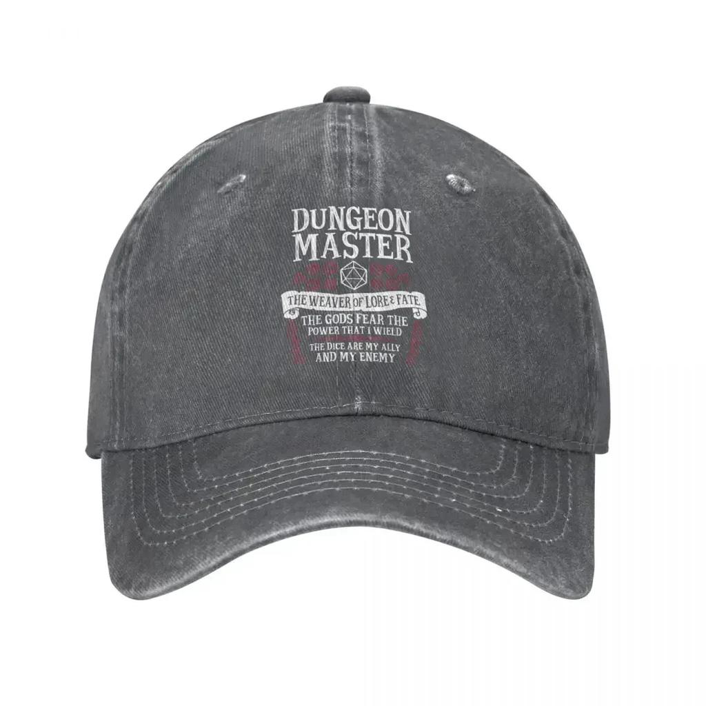 Кепка Бейсболка Мастер Подземелий Ткач Знаний и Судьбы Потертая Стирка Snapback Шляпа DnD Для улицы Регулируемая Посадка Кепки Шляпа