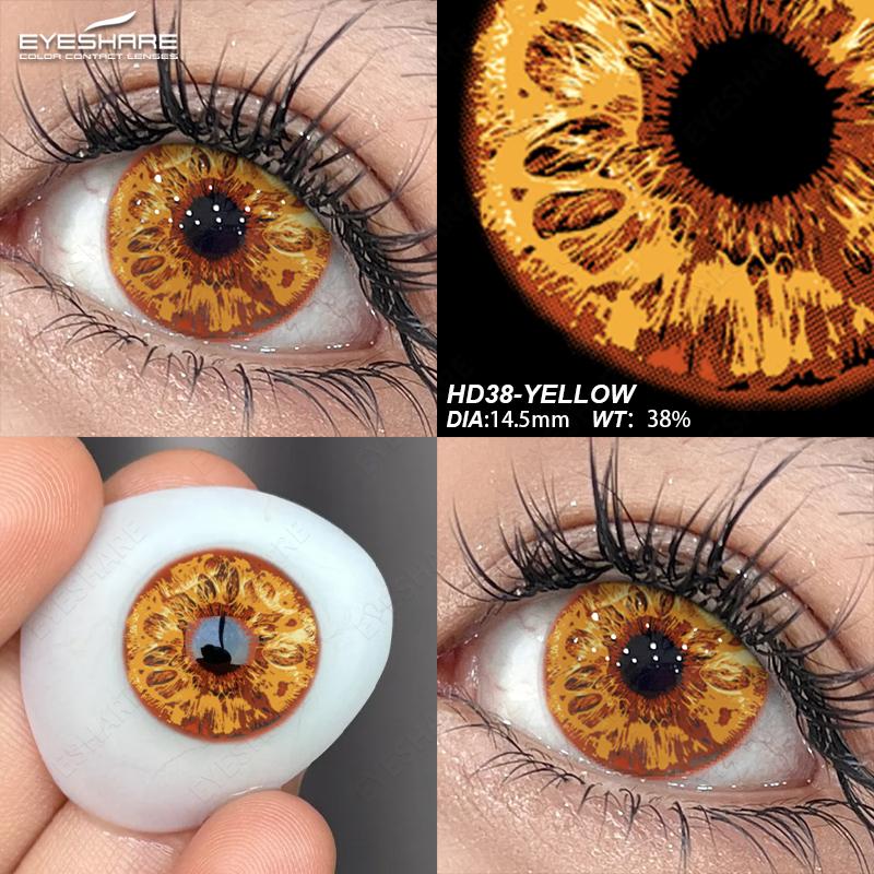 Eyeshare 1 Pair Cosplay Color Contact Lenses for Eyes Anime Accessory Anime Len Fashion Lenses Blue Lenses Beauty Pupil