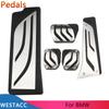 Stainless Steel Car Pedals Gas Beake Clutch Rest Pedal Cover for BMW New 3 Series G20 G21 AT