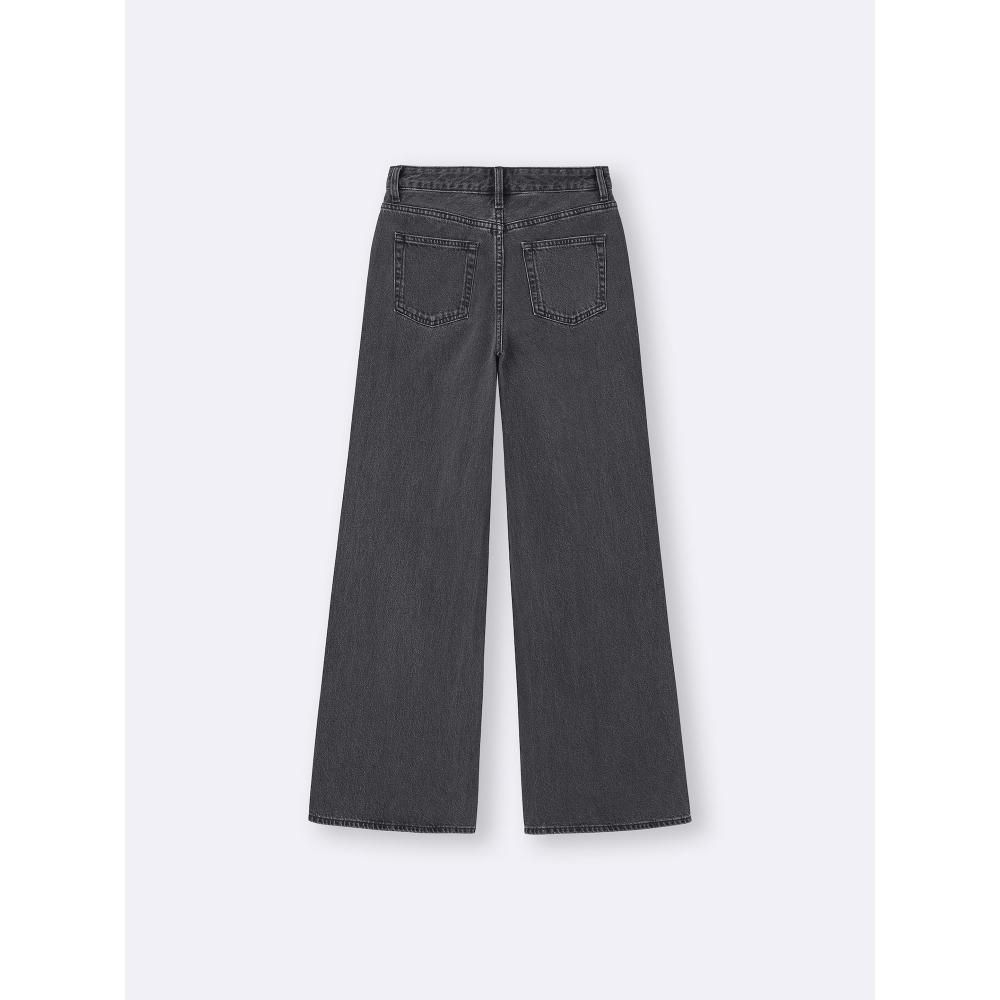 GU by Uniqlo Мешковатые расклешенные джинсы+ec Длина 81,0 см