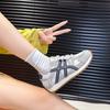 Ретро папины кроссовки женские весна и осень новая модная цветовая гамма повседневная обувь удобная платформа спортивные трендовые кроссовки