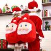 Santa Claus Gift Bag DIY Handmad Large Gift Bag Candy Bag Storage Bag Christmas Gift Bag Large Capacity Backpack Shopping Bag