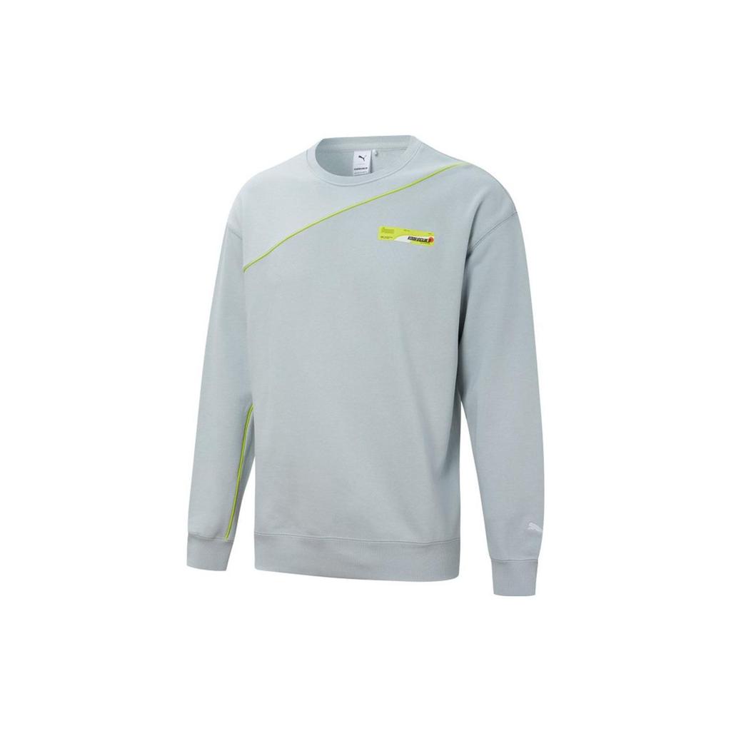 Puma Толстовка с круглым вырезом и длинным рукавом с декоративным логотипом, мужская толстовка синего цвета 532594-71
