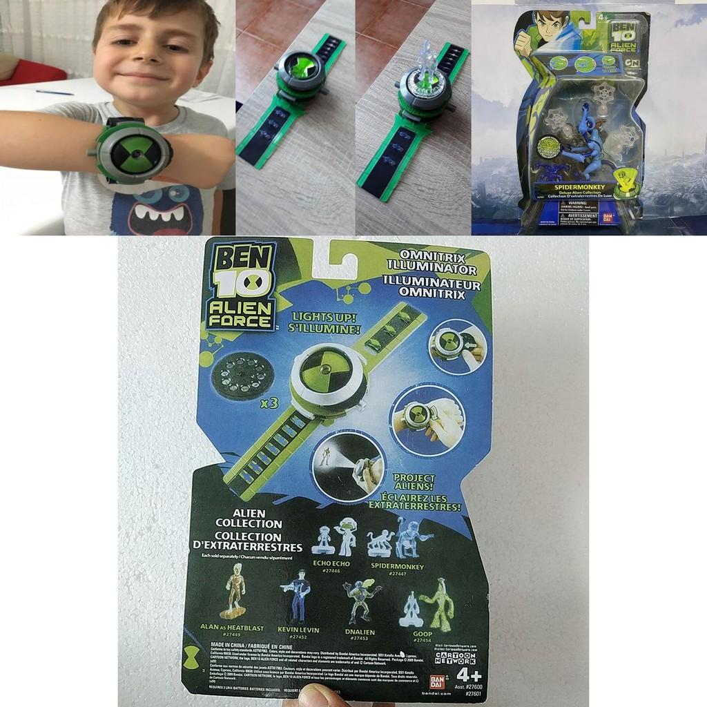 Ben10 Проекционные часы Омнитрикс Высококачественная детская игрушка с регулируемым ремешком и функцией вращения