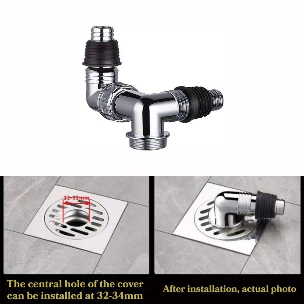 Three-Way Drain Connector Adapter 2-In-1 Universal Drain Adapter Home Laundry Use
