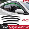 4 шт. для BYD Seagull 2021 Rain Windshield Special Rain Brow Rain Baffle Glass Shade Modification Supplies Car Accessories
