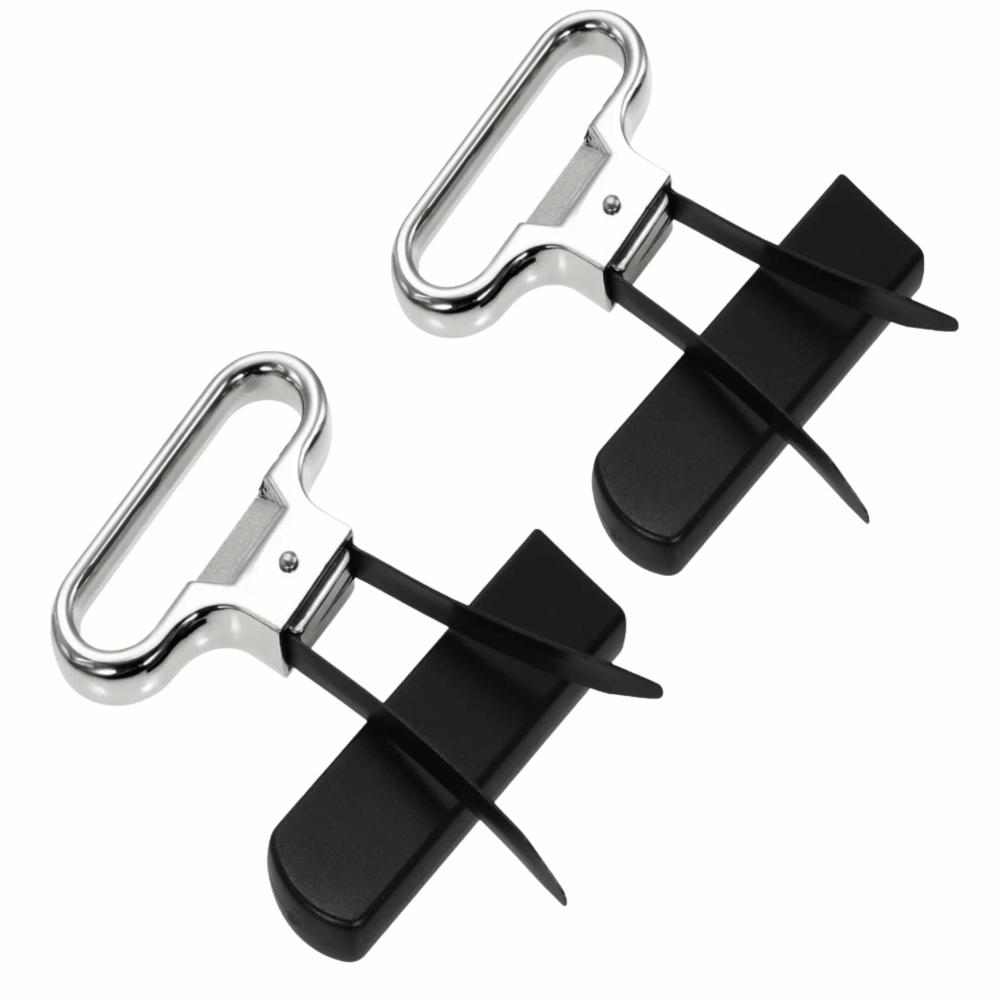 2pcs Two-Prong Design Wine Bottle Opener Easy Cork Remover Old Wine Corkscrew Remover Home