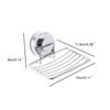 Silver Soap Box Strong Suction Soap Storage Rack Creative Soap Dish Holder